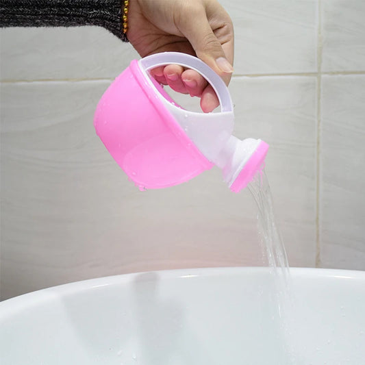 Cartoon Baby Bath Cap Toddle Shampoo Cup Children Bathing Bailer Shower Spoon Child Washing Hair Cup Kids Watering Pot Beach Toy