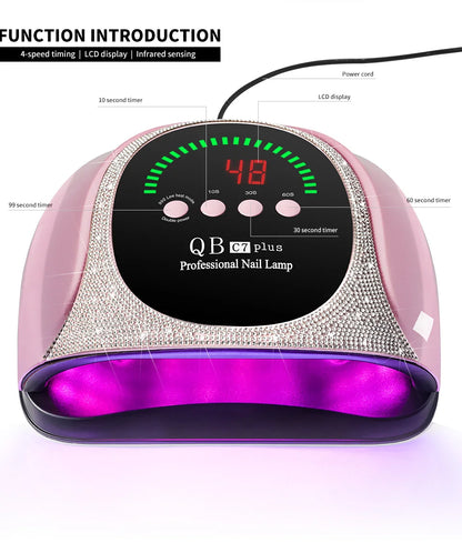 Manicure UV LED Nail Drying For Nails 57LEDS Gel Polish Curing UV Lamp With Diamond Design Professional Nail Dry Equipment