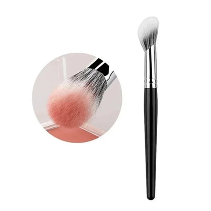1/2Pcs Mini Peach Heart Blush Brush Small Flat Precise Face Brush Multi Use For Powder Cream Liquid Blush Beauty Makeup Tools