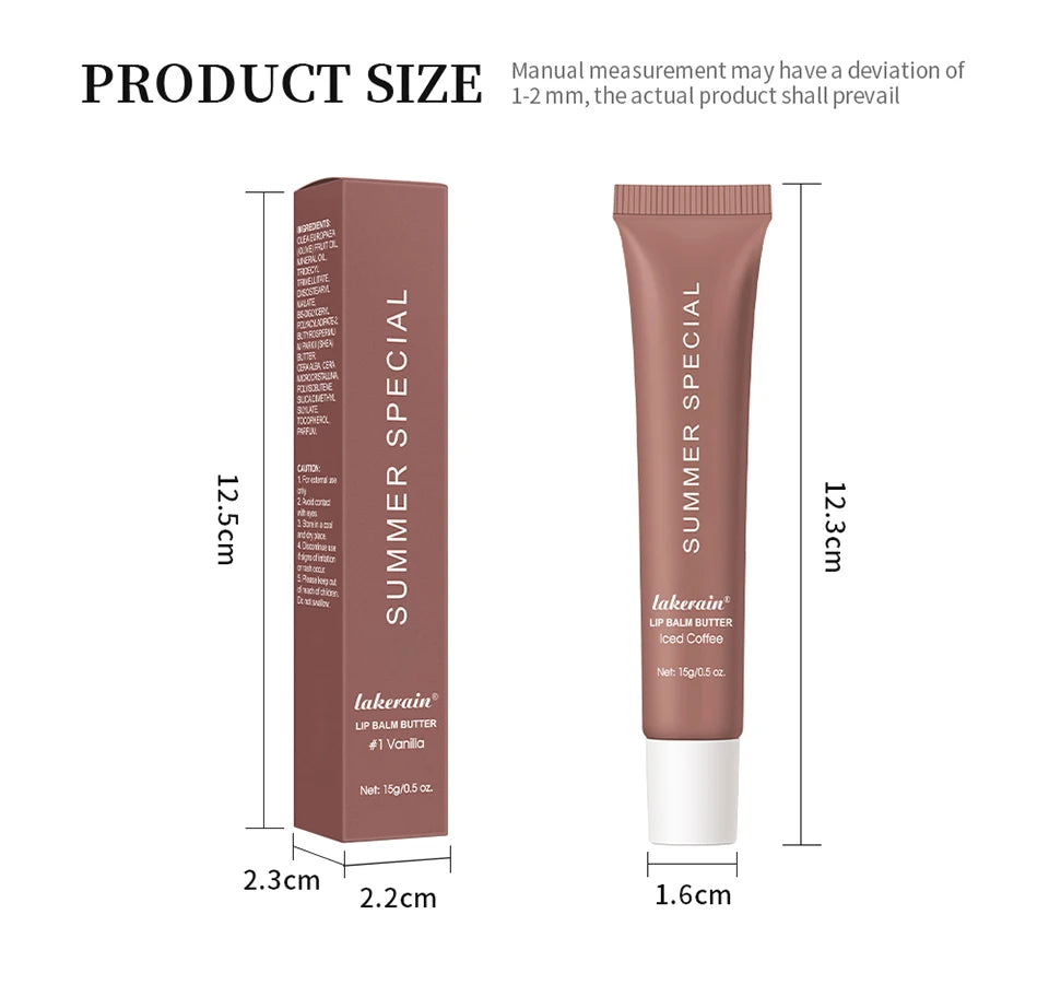 5 Colors Hydrating Lip Stain Lip Balm Plumping Lip Oil Glossy Lip Glaze Stick Moisturizing Lip Cosmetic Christmas Gift For Women