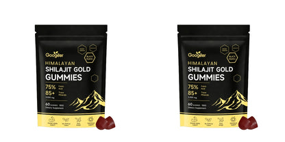 Himalayan Shilajit Gold 60 Gummies Minerals Formula Supports Energy Boost & Body Vitality Natural Nutritional Dietary Supplement