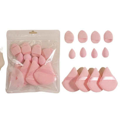 12-Piece Makeup Sponge Set - 4 Loose Powder Puffs 4 Mini Air Cushion Puffs 4 Beauty Eggs Mini Beauty All-Purpose Beauty Tools