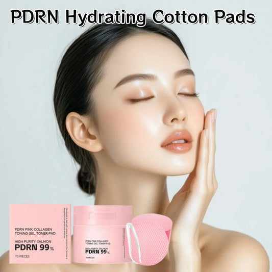 Hydrating Collagen Toner Pads, Brightening Skin Moisturizing Formula Shrink Pores Balancing Oily Dry Cotton Pads Facial Skincare