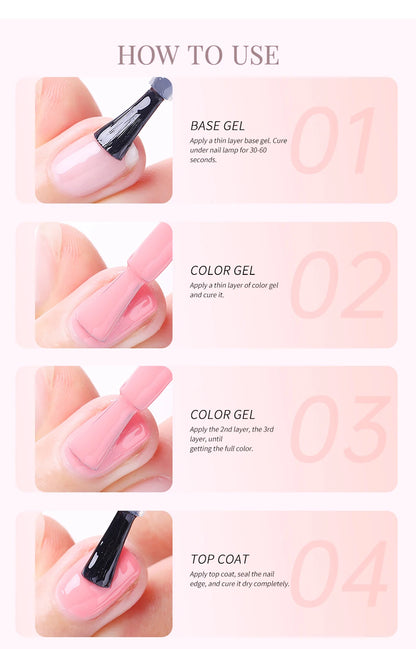 UR SUGAR 15ml Gel Nail Polish Neon Blue Red Green Pastal Nude UV/LED Soak Off No Wipe Nail Gel Polish Suitable For Summer Autumn