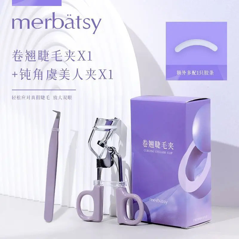 Sunflower Shaped Eyelash Curler And Tweezers Wide Angle Stainless Steel for Easy Beginner Use Natural Long-Lasting Curling Tool