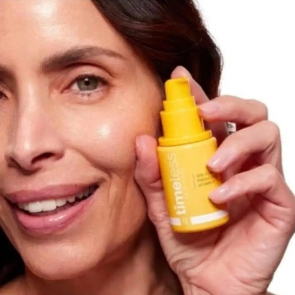Timeless 20% Vitamin C Serum 30ml – With Vitamin E & Ferulic Acid, Antioxidant, Brightening, Hydrating, Boosts Collagen