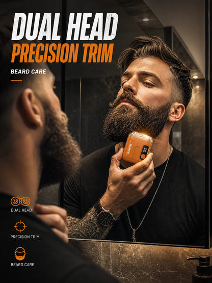 Portable Electric Shaver,Beard,For Men Pocket Razor Usb-C Rechargeable Waterproof Dual Blade Mini Beard Shaver