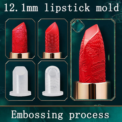 12.1mm Flower Like Brocade Carved Lipstick Silicone Mold Diy Hand-made Material Repair Tools Need To Be Used In Combination