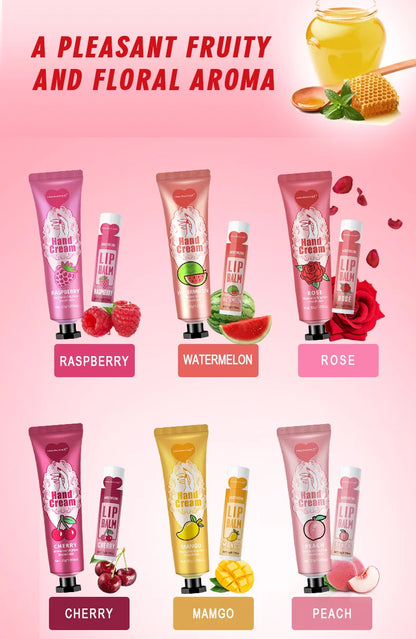 24PCS/Box Bulk Lip Balm Bulk Hand Cream Bulk Red Thank You Card and Red Gauze Bag Newlywed Thank You Gifts to Guests Christmas