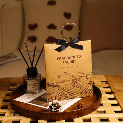 Long-Lasting Fragrance Sachet Hanging Ornament for Home & Car - Odor Eliminator for Wardrobes, Closets, Bedrooms Fresh Scent Air