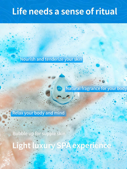 Kids Bath Bombs Toy Surprise Hidden Glow in Dark Toys Natural Organic Bath Fizz Balls Gift Set for Children Holiday Gift Set