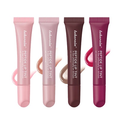 Christmas Gift Hydrating Lip Gloss Glitter Plumping Lipgloss High Shine Glass Finish Nude Colors Shiny Jelly Liquid Lipstick