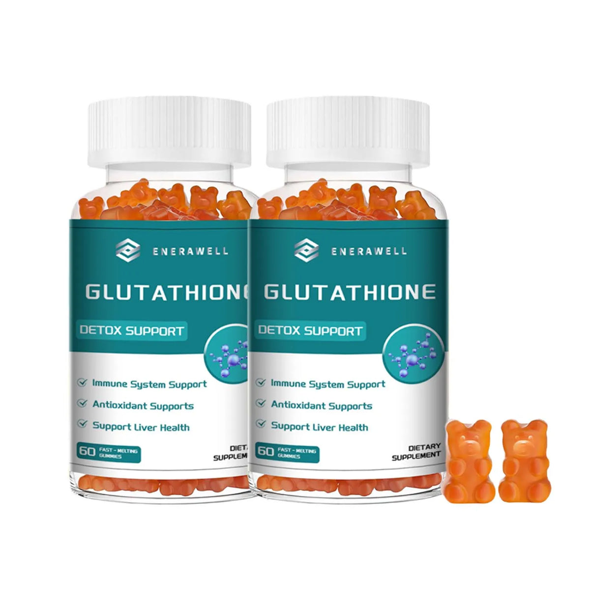 Glutathione Gummies,Containing Vitamin C and Milk Thistle,Whiten Skin,Promote Healthy Joints,Hair,and Nails,and Purify Skin