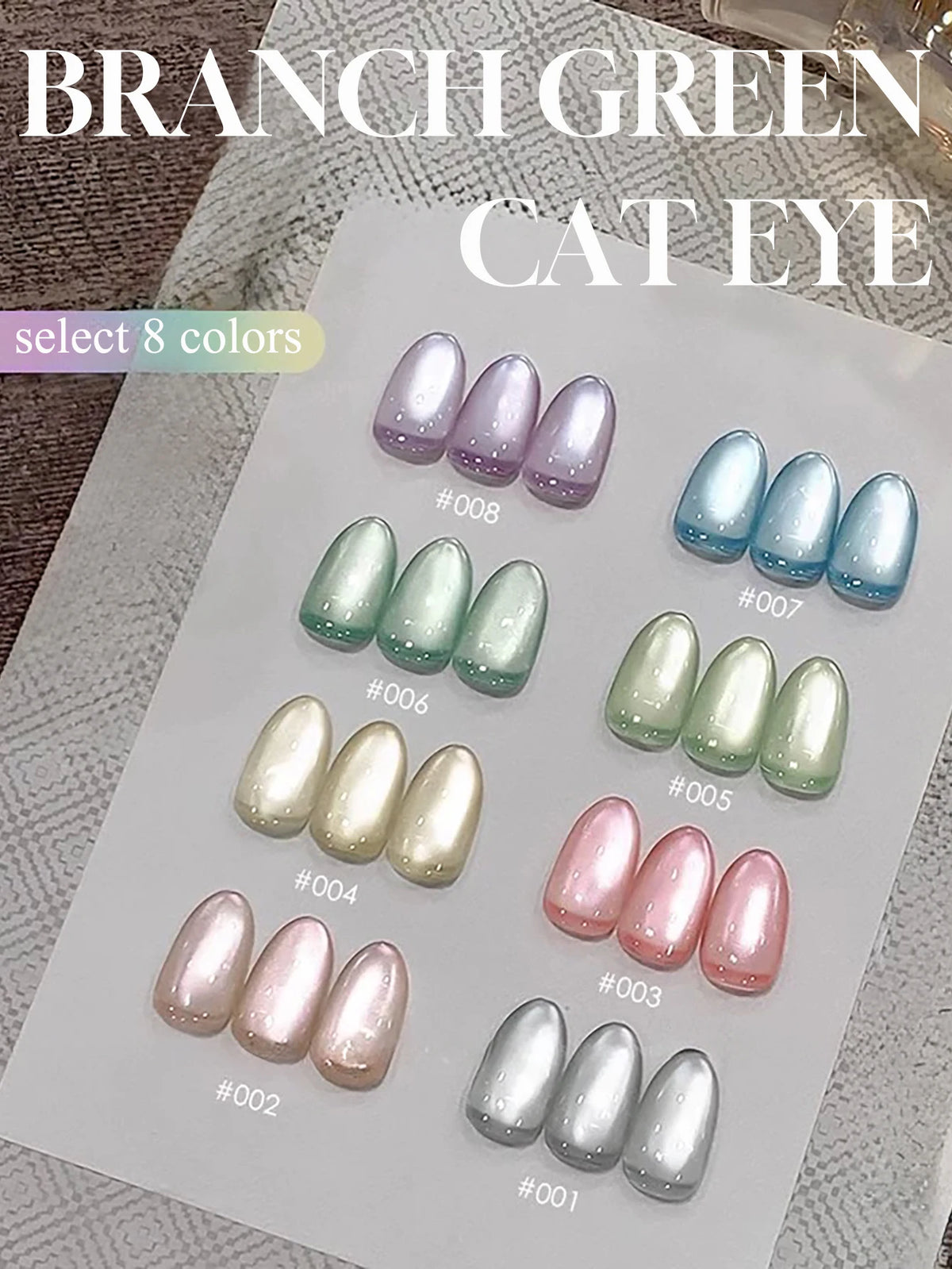 1-12pcs PSK New Whitening Strawberry Cat Eye Gel Nail Polish 2026 Super Glitter Whitening Red Glass Bead Nail Art Pink Nails