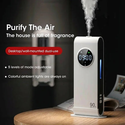 Wireless Aromatherapy Diffuser Air Freshener Purifier with Night Light Essential Oil Perfume for Living Room Deodorizer