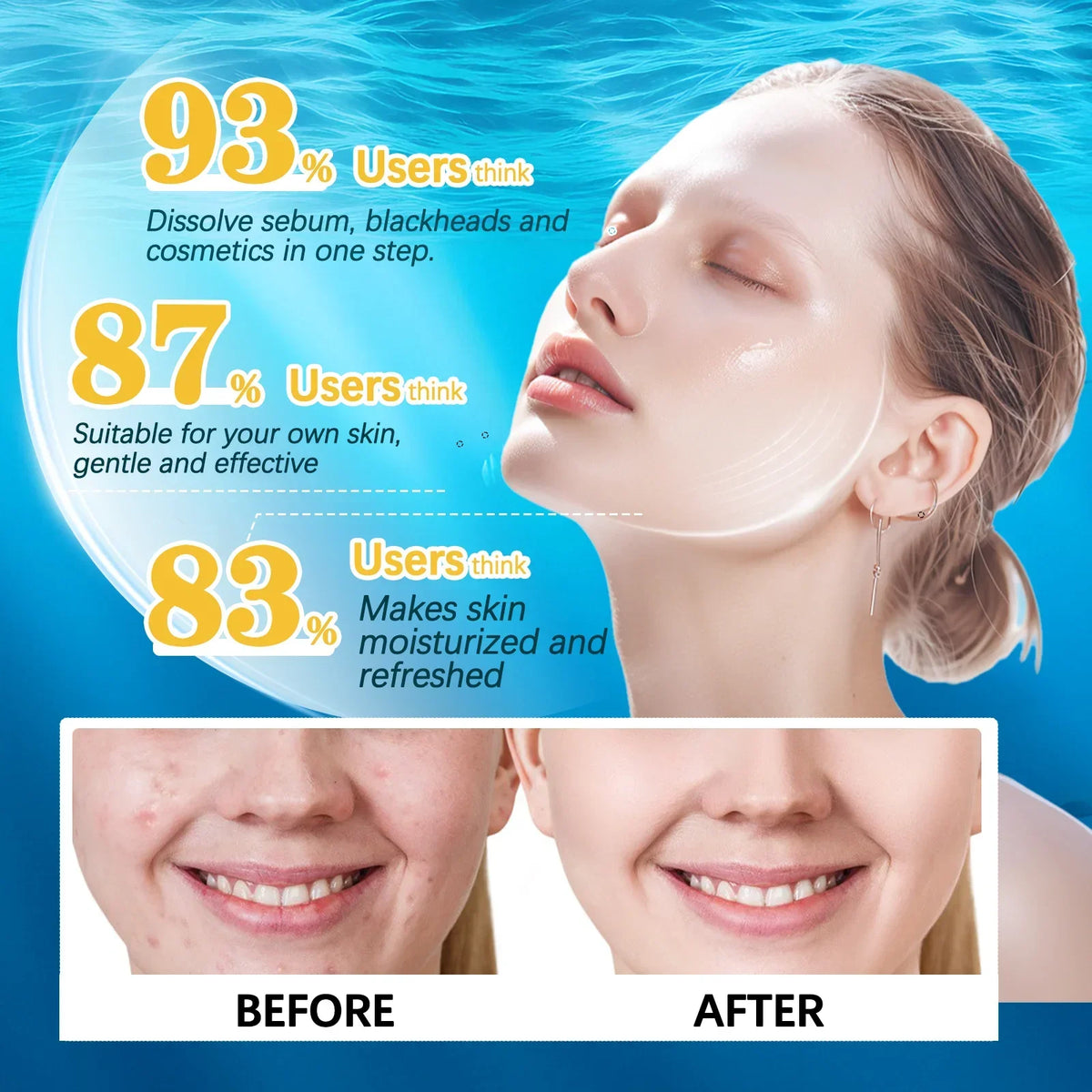 Cleansing Remover Oil Refresher Cleaning Centella Asiatica Facial Makeup Remover Moisturizing Face Extract Facial Cleanser Oil