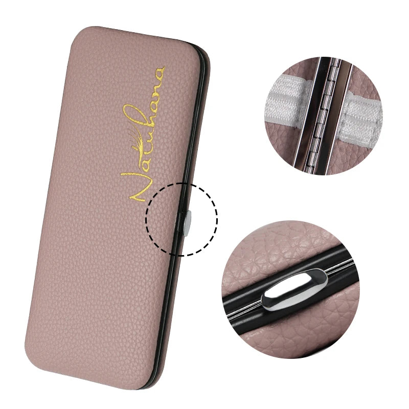 NATUHANA Eyelash Extension Tweezers Case Protective Storage Box Lash Makeup Tools Holder Colorful Tweezers Cover Case