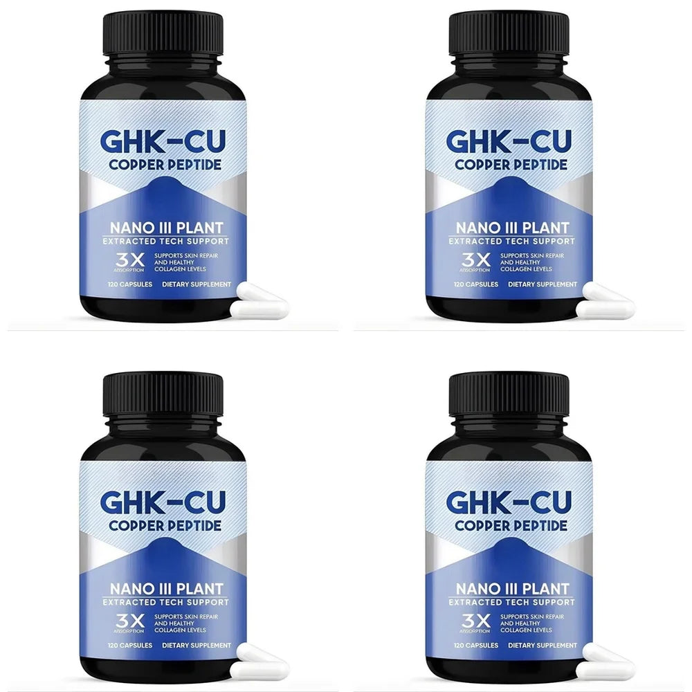 GHK-Cu Copper Peptide Capsules for Skin Repair Support, Collagen Metabolism Support, and Antioxidant Protection - 120 Capsules