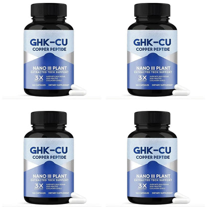 GHK-Cu Copper Peptide Capsules for Skin Repair Support, Collagen Metabolism Support, and Antioxidant Protection - 120 Capsules