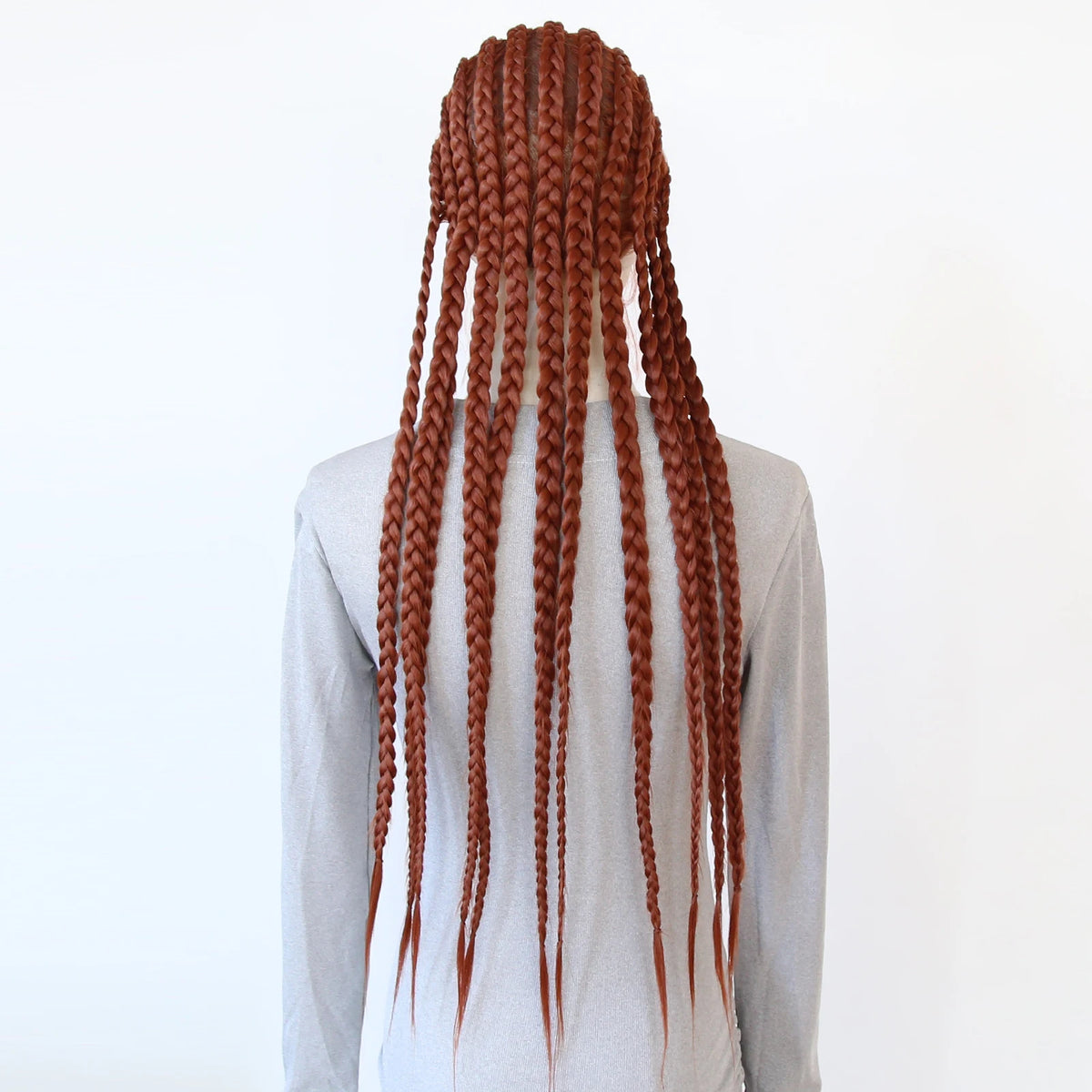 Black Braided Wigs Synthetic Full Lace Wig Glueless Full Lace Synthetic Wig Heat Resistant Fiber Wig for Women Daily Wear