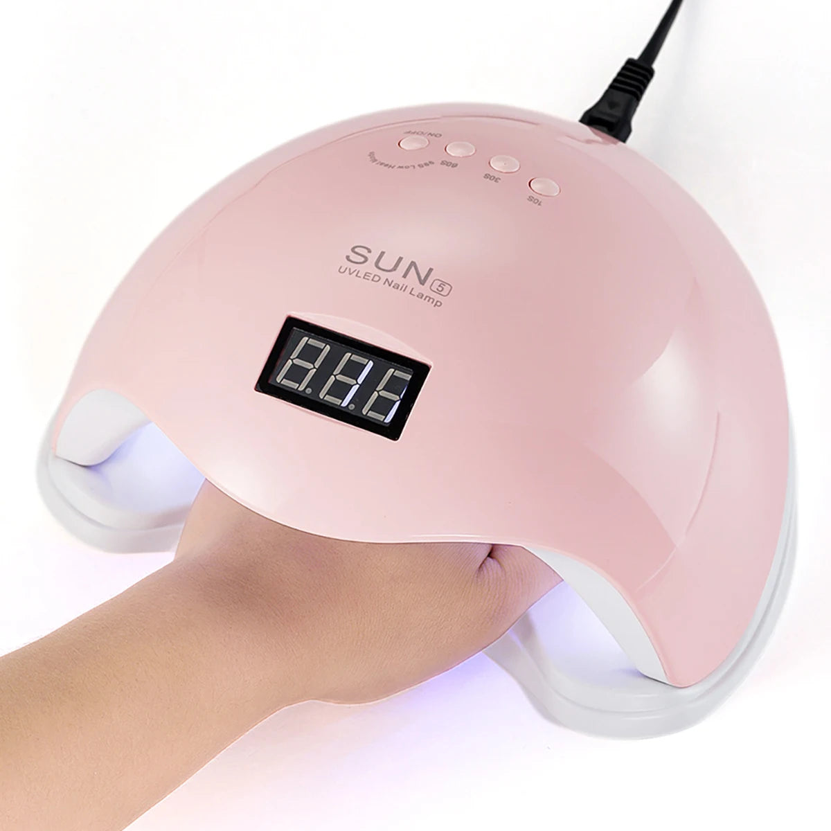 DianaBeauty UV LED Nail Lamp 24 LEDs Nail Dryer with 4 Timer Settings and Display Portable UV Lamp for Curing Gel Nail Polish