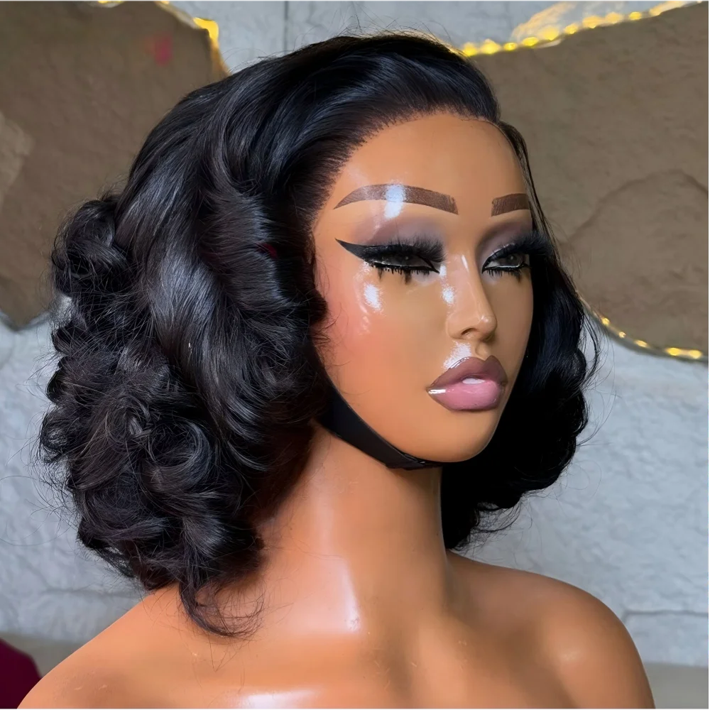 Loose Body Wave Chocolate Brown 4x4 5x5 HD Lace Frontal Bob Wigs Human Hair PrePlucked Brazilian Colored Human Hair Wigs 250%