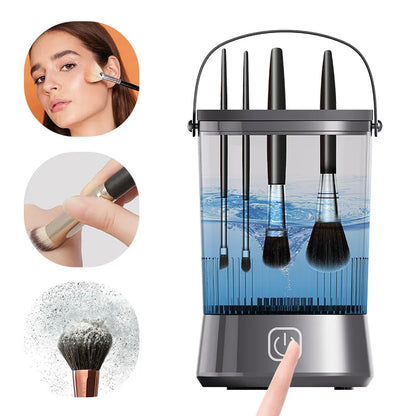3 in 1 Automatic USB Makeup Brush Cleaner Electric Portable Rechargeable Professional Makeup Cleaner for Makeup Brushes