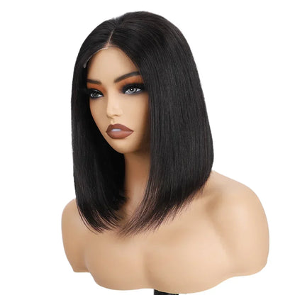 2026 New Ready To Wear Glueless Bob Straight Human Hair Wigs Wear And Go Lace Wigs