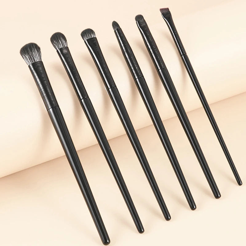 6PCS Eyes Makeup Brushes Set Professional Soft Contouring Eyeshadow Eyeliner Eyebrow Brush Women Facial Beauty Cosmetic Tool.