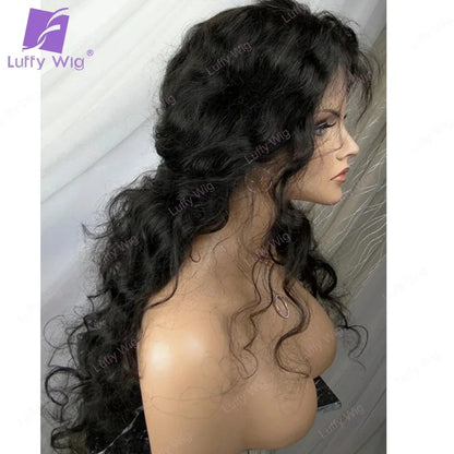 5x5 PU Silk Scalp Top Lace Front Wig Loose Wave Human Hair Brazilian Remy Curly 5x5 Closure PU Fake Scalp Plucked 200% For Women