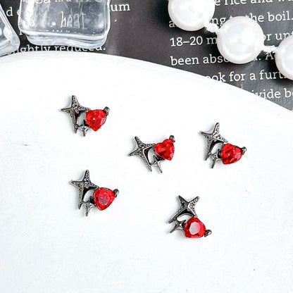 20PCS Multiple Style Alloy Skull Spider Nail Art Charms New Creative Glass Diamond Bat Halloween Nail Decorations for DIY Nails