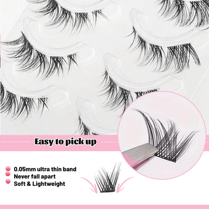 5 Pairs: Natural, Long and Slender False Eyelashes, Suitable for Everyday Party Makeup, Eye and Fairy False Eyelashes, Perfect for a Charming Look