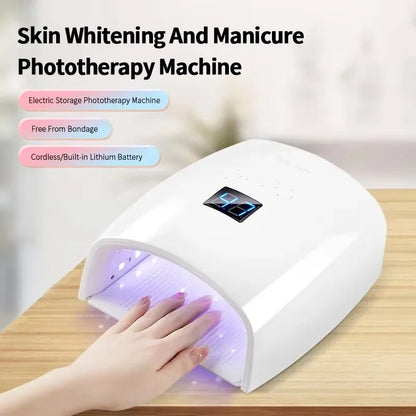 Rechargeable UV LED Nail Lmp, 66W Gel Nail Dryer, Professional Nail tool, 5-gear timing, Suitable for Home and Salon