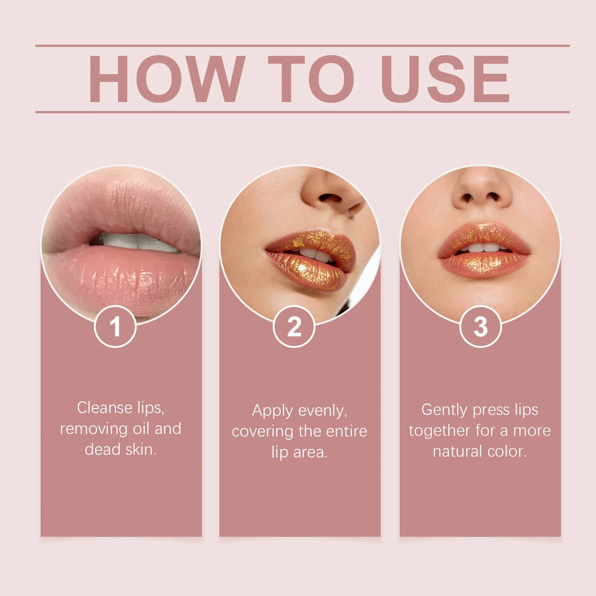 Gold Foil Color Changing Lipstick Fade Lip Line Enhance Plumpness Moisturizing Lip Perfect Daily Makeup Hyaluronic Acid Lip Balm