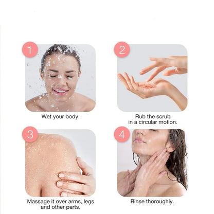 ROUSHUN NICTINAMIDE SALT SCRUB Large Capacity Family Pack Body Scrub Gentle Deep Cleansing Skin