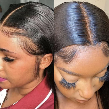 Straight 13x4 Short Bob Remy Hair HD Transparent Lace Full Lace Frontal Wigs 100% Human Hair For Women 4x4 5x5 Lace Closure Wig