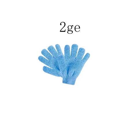 1/2/3pairs Five Fingers Bath Gloves Peeling Exfoliating Household Shower Towel Scrub Body Wash Elastic Wipe Body Cleaning Tools