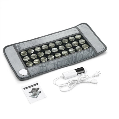 Jade Heating Pad for Period Comfort, Warm Belly Wrap with 27 Natural Jade Stones, 9 Heat Levels, 4 Timers, Washable Mat