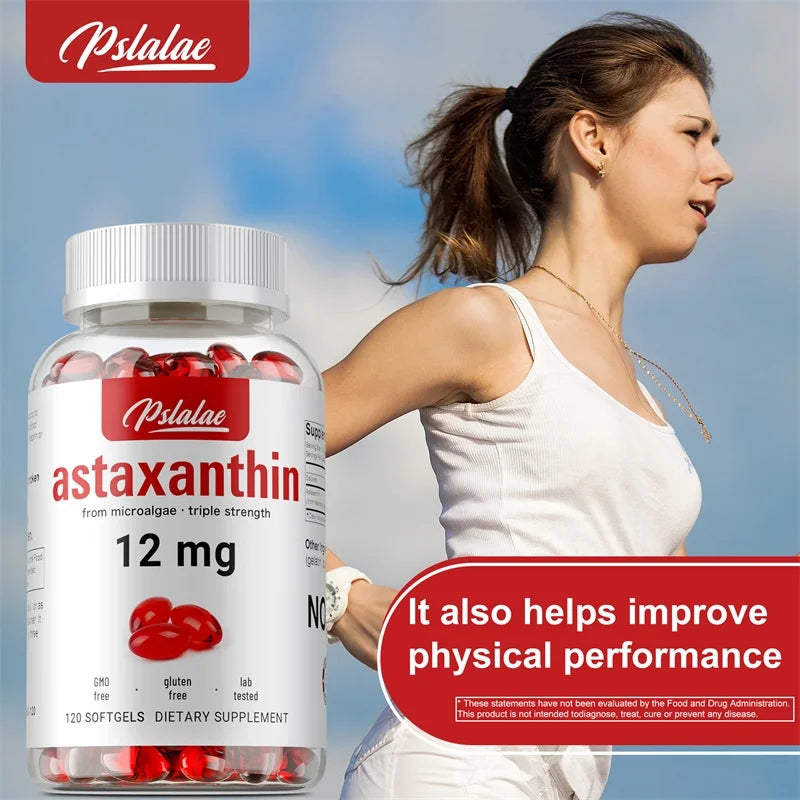 Astaxanthin 12mg - Premium Antioxidant Supplement To Support Eye, Skin, Joint & Immune System Health