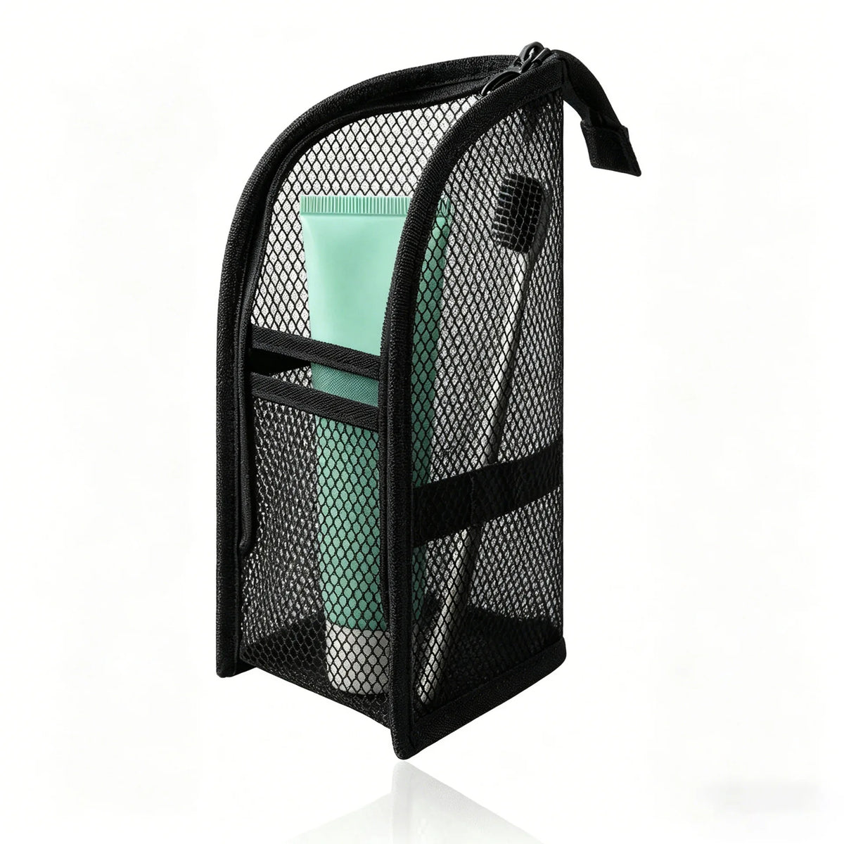Standing Mesh Toiletry Bag Portable EVA Travel Foldable Toothbrush Cosmetic Organizer Women Bathroom Storage Pouch Сумка