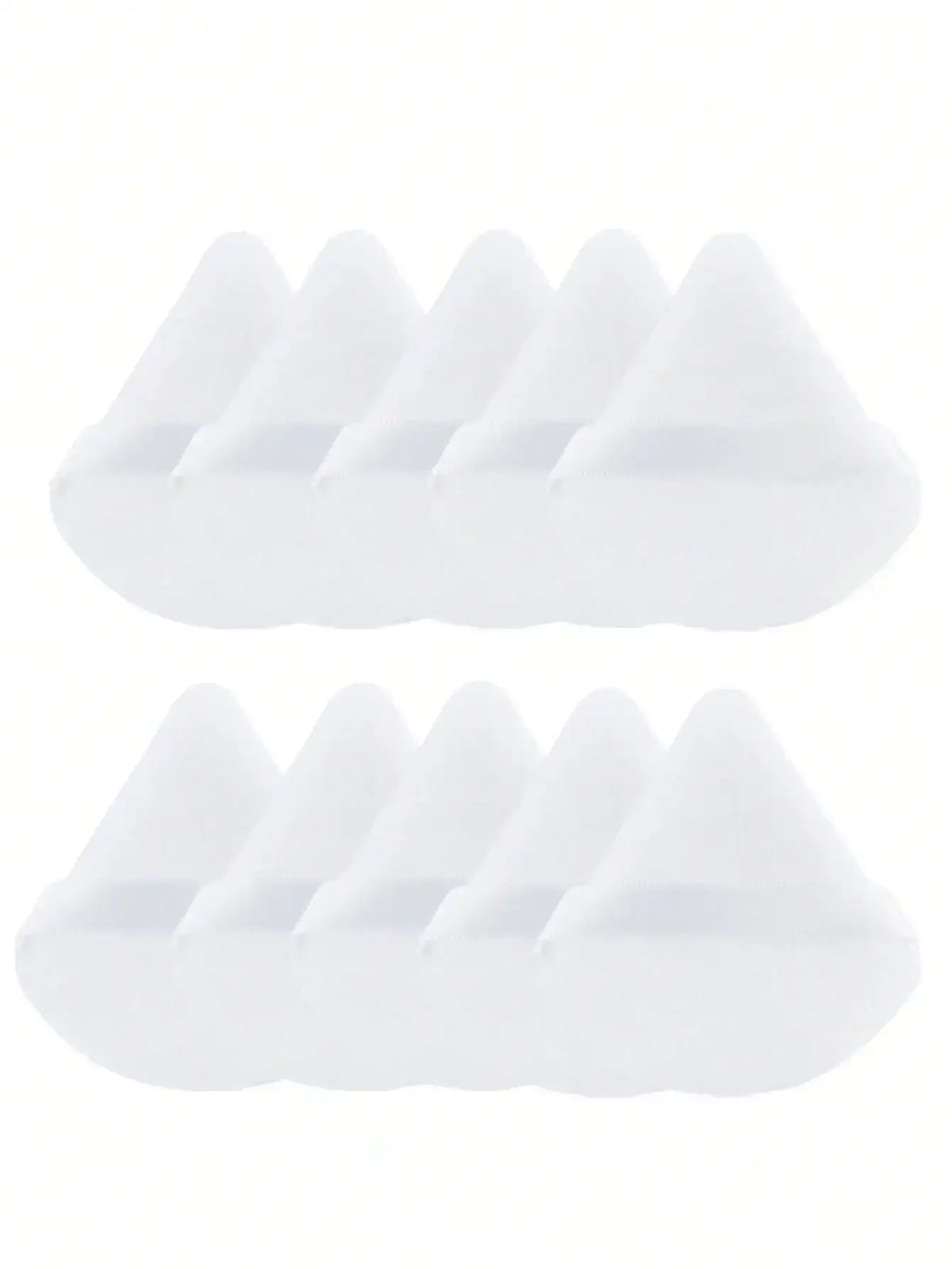 10 Pcs Triangle Velvet Powder Puff Pizza Flours Mini Face Makeup Sponge Cosmetics Washable Lightweight Makeup Tool