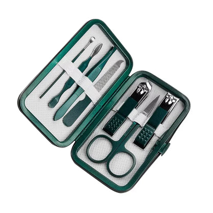 Professional 7-18 Piece Nail Care Kit Stainless Steel Manicure Nail Clippers High Aesthetic Value Portable and Practica Tools