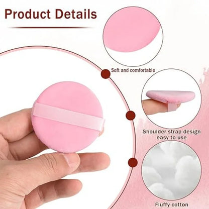 5Pcs Round Makeup Sponges Cosmetic Tools Soft Velvet Concealer Powder Puff Blender Sponges Facial Foundation Make Up Accessories
