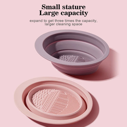 New Silicone Eye Shadow Brush Cleaning Colorful Scrubber Cleaner Sponge Remover Box Tools Makeup Brush Color Foundation