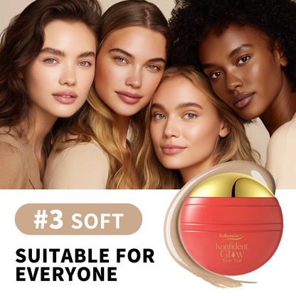 Lakerain Glow Skin Tint Foundation Long Lasting Moisturizing Even Skin Tone Concealer Sunscreen Brighten Skin Face Cosmetics