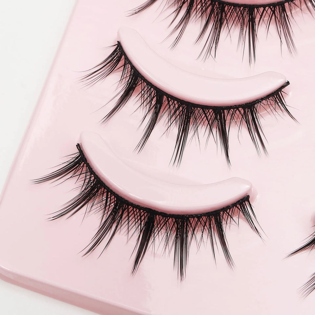 MJ 5Pairs Little Devil False Lashes Natural Fake Eyelashes Fluffy Soft Daily COS Full Strip Lashes Band