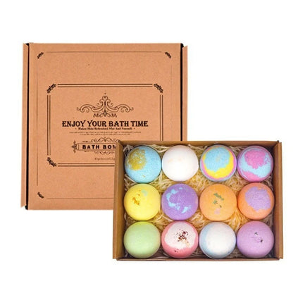 12pcs 20g/60g Bath Set Sea Salt Bath Essential Oils Softening Keratin for Foot Spa Relaxing Gift Box for Women Men