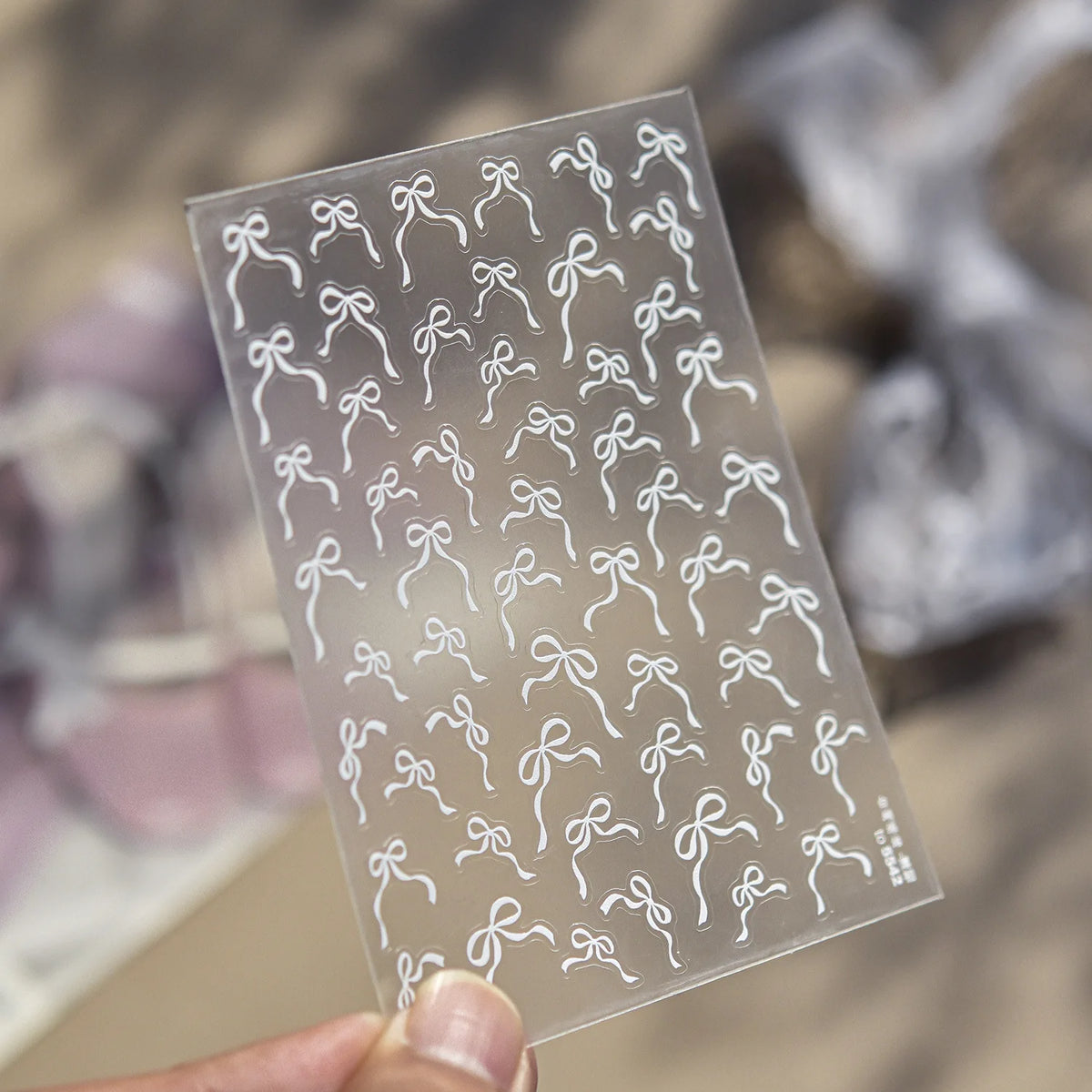 Cute Cartoon Christmas 5D Nail Stickers Red White Candy Cane Mint Cookie Gingerbread Man Snowflake Self Adhesive Nail Decals