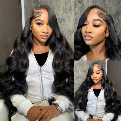 Peruvian Hair Invisible Strap 360 Full Lace Frontal Body Wave Wig Human Hair Natural Color Drawstring 360 Lace Frontal Wig