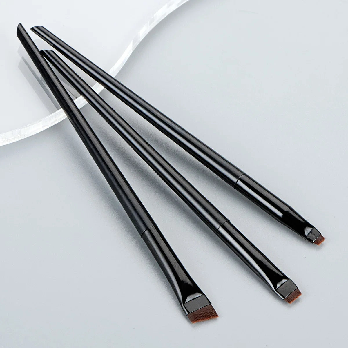 Eyeliner Brush Brow Tint Brushes Eyebrow Brushes Set Fine Angled Point Angled Slanted Tinting Ultra Thin Flat Makeup Premium Eye